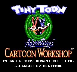 Tiny Toon Adventures Cartoon Workshop NES